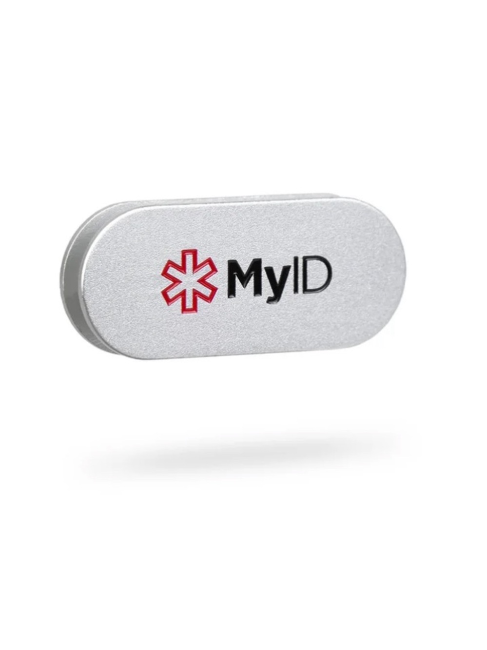 MyID Pod Medical ID Silver with QR code